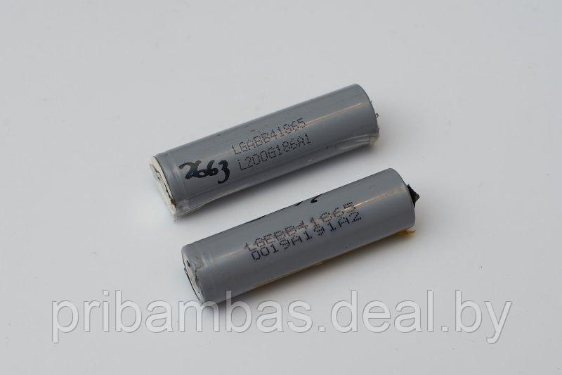 Аккумулятор 18650 LG LGABB41865 2500-2600mAh Li-ion (б/у, сняты с различных устройств, протестирован - фото 1 - id-p119487064