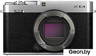 Беззеркальный фотоаппарат Fujifilm X-E4 Body (серебристый)