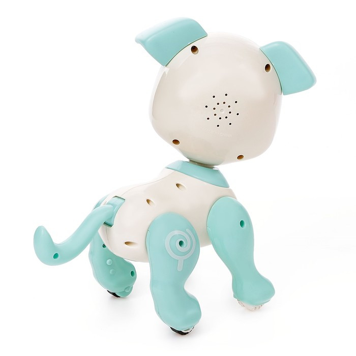 Робот-собака «Питомец: Щенок», радиоуправляемый, интерактивный, работает от аккумулятора, цвет бирюзовый - фото 3 - id-p172941440