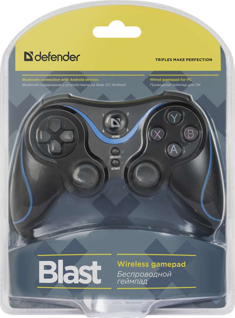 Геймпад беспроводной Defender Blast, Bluetooth, Android, Li-ion - фото 3 - id-p172942400