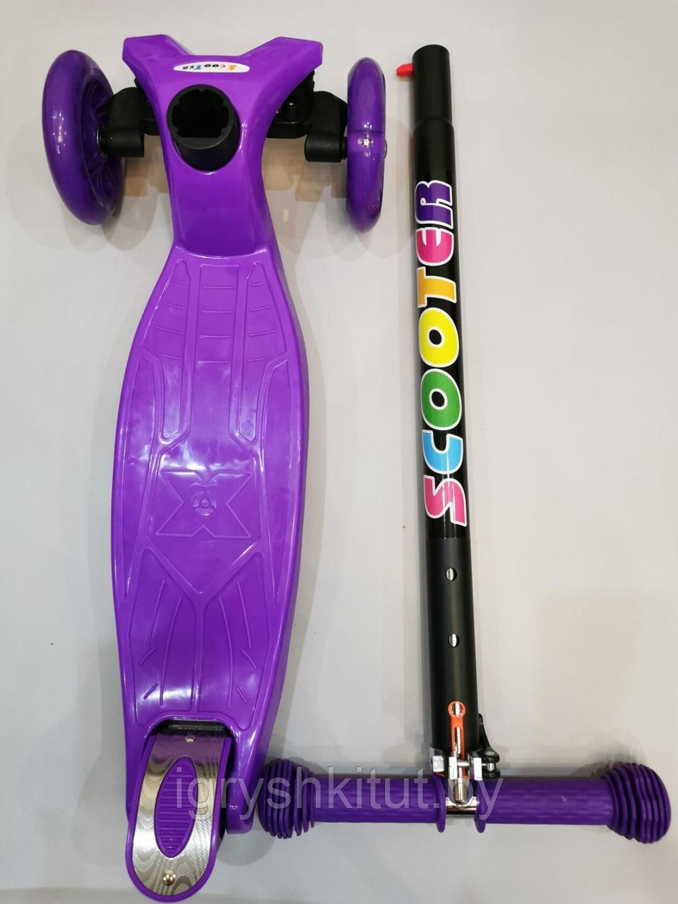 Детский самокат 21st Scooter Maxi (скутер макси) фиолетовый - фото 1 - id-p147017151
