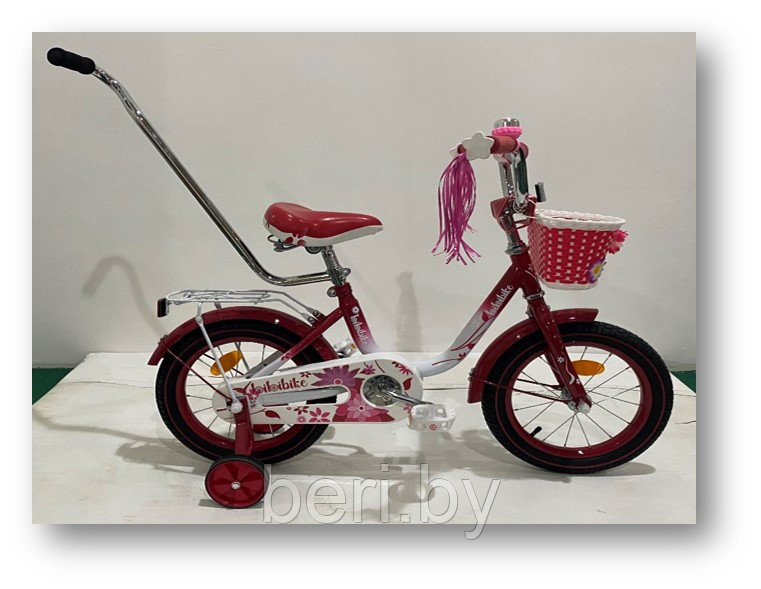 D14-2P Велосипед детский Loiloibike 14", с родительской ручкой 2,5- 5 лет - фото 4 - id-p172947653