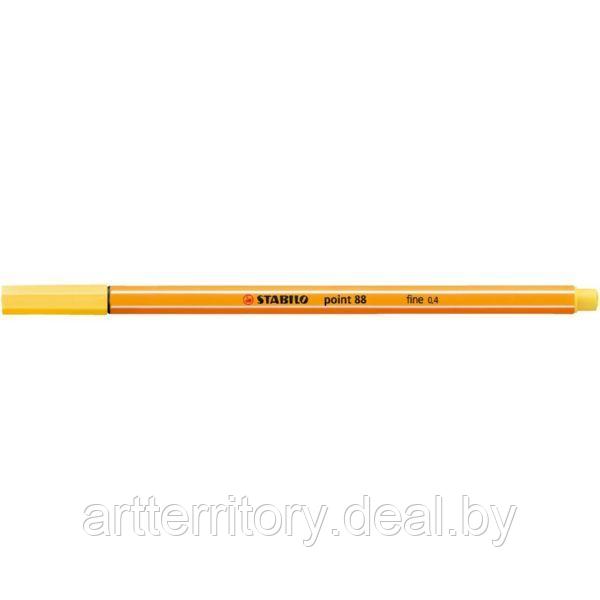 Ручка-линер STABILO Point 88 (жёлтый) - фото 1 - id-p172950338