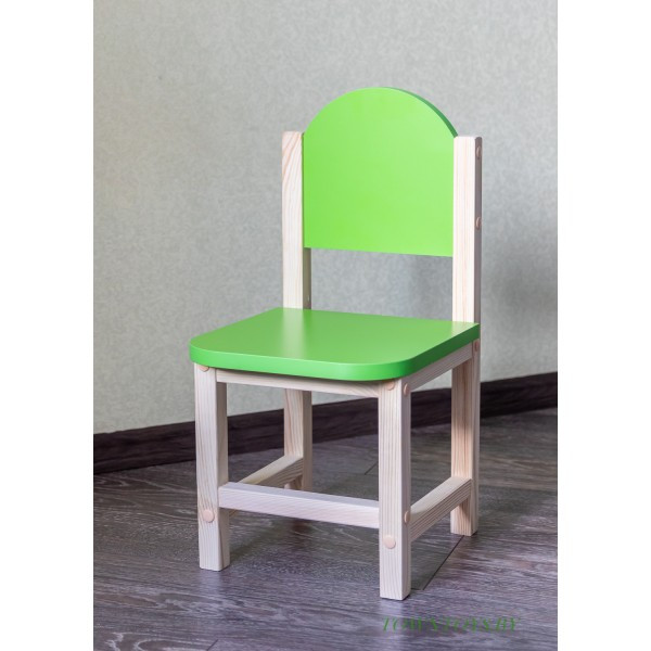 Детский стульчик для игр и занятий «Зеленый колибри» арт. SDLGN-27. Высота до сиденья 27 см. Цвет зеленый с - фото 2 - id-p172952505