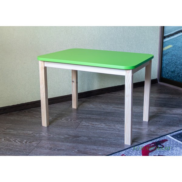 Комплект детский столик и стульчик «Зеленый колибри» арт. KMGN-705050. Цвет зеленый с натуральным. - фото 4 - id-p172952507