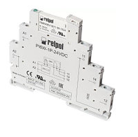 Реле интерфейсное PIR6WB-1PS-24VAC/DC-R, 1CO, 6A(250VAC), 24VAC/DC, LED, пружинный зажим, W=6.2mm