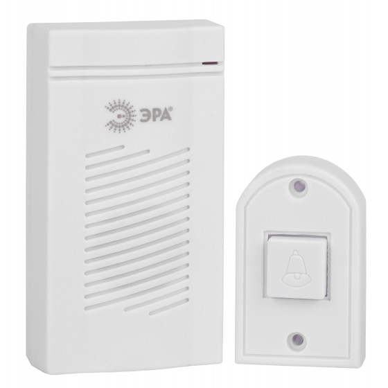 Звонок дверной ЭРА D50 проводной, белый, 1 мелодия - фото 1 - id-p172964028