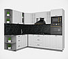 Готовая угловая кухня Мила Деко 1,88х2,6 много вариантов цветов и комбинаций фабрика Интерлиния, фото 5