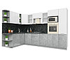 Угловая кухня Мила Пластик 1,88х3,2 ВТ фабрика Интерлиния, фото 2