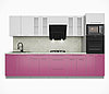 Кухня Мила Пластик 3,2 ВТ(много цветов и комбинаций и размеров !) фабрика Интерлиния, фото 4