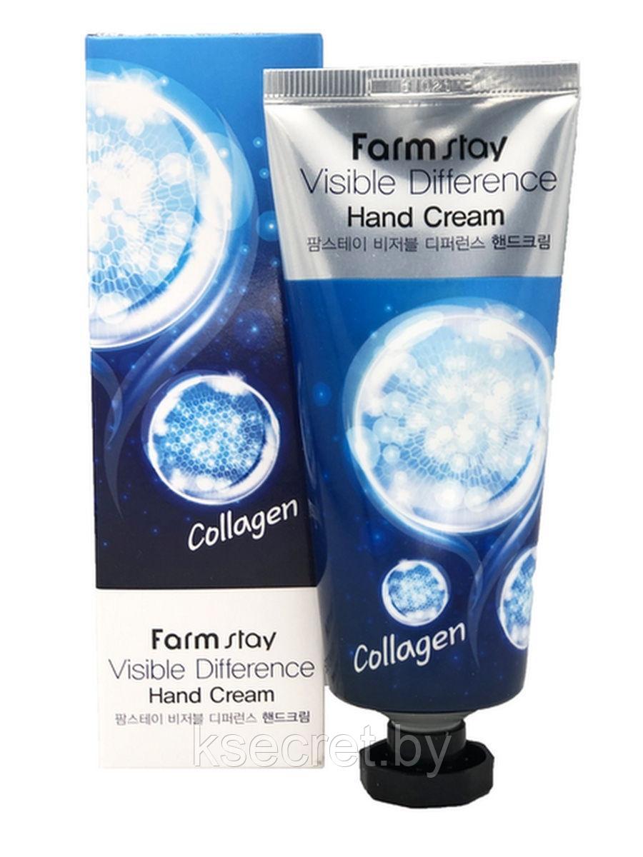 FarmStay Крем для рук с коллагенмом Visible Difference Hand Cream Black Pearl, 100 мл - фото 1 - id-p172971314