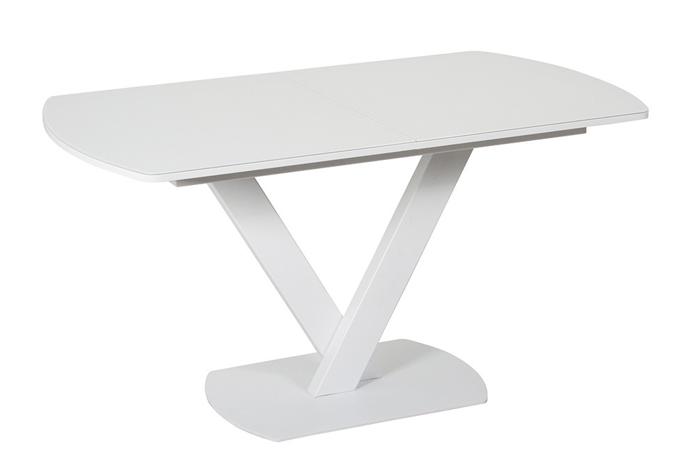 Стол BRUNO 140 WHITE GLASS W - фото 1 - id-p172971395