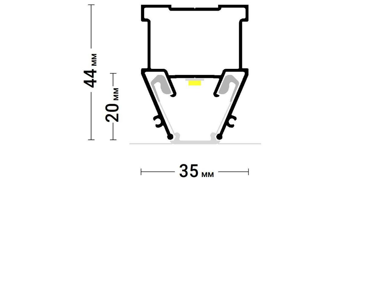 Рассеиватель ПВХ для световой линии 15мм - фото 3 - id-p172971619
