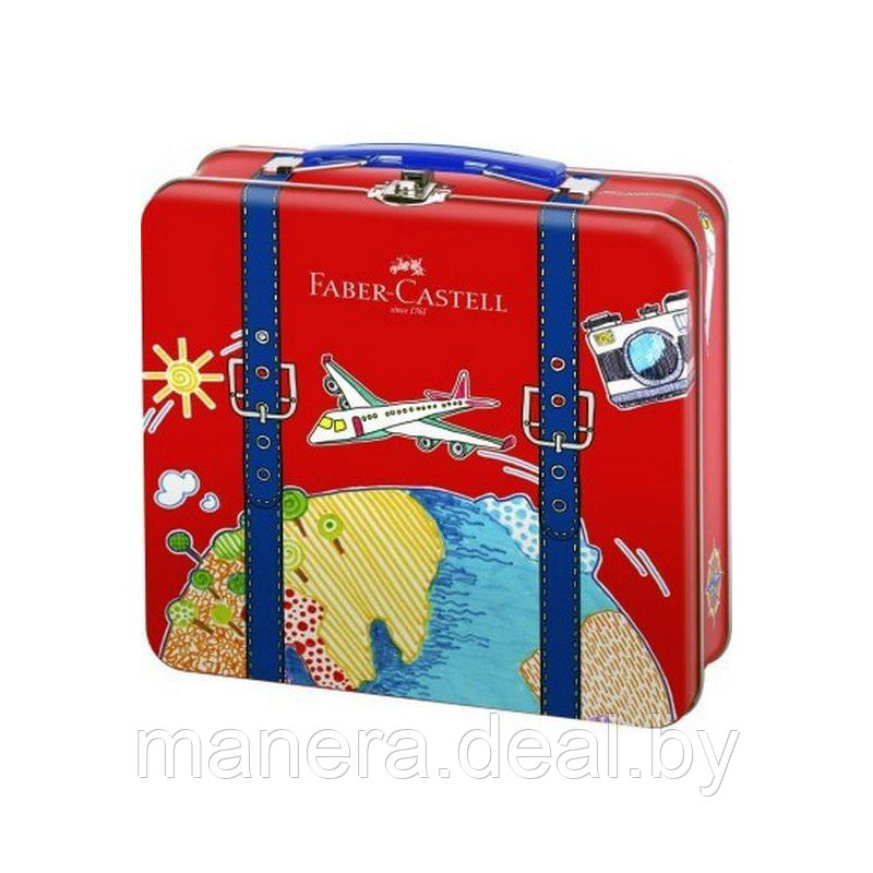 Набор для рисования "Connector Suitcase" 40 шт., с клипом, Faber-Castell - фото 1 - id-p172971641