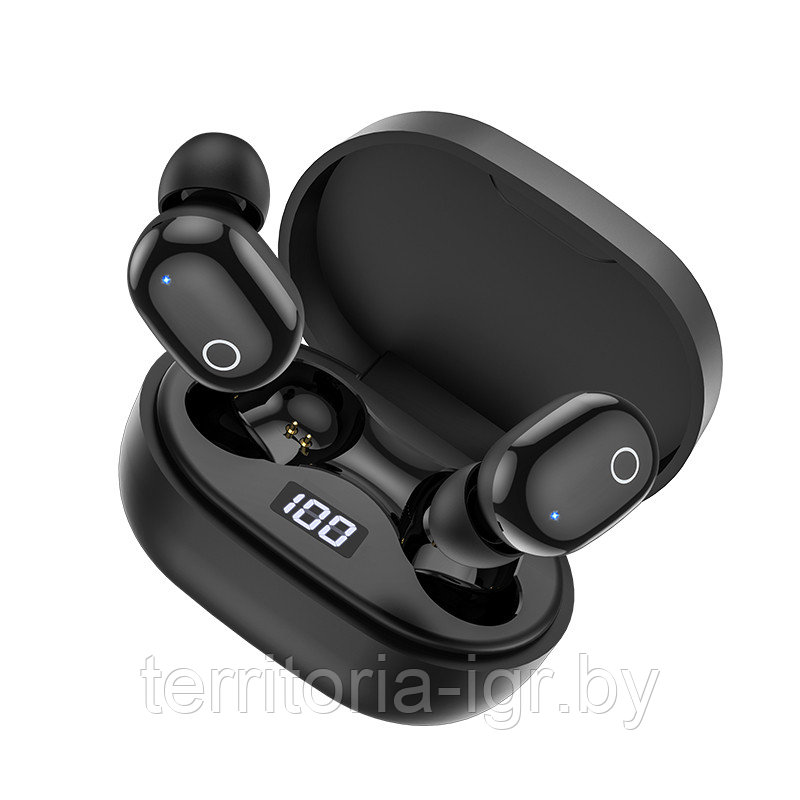 Беспроводная Bluetooth-гарнитура BW06 TWS черный Borofone - фото 6 - id-p172975024