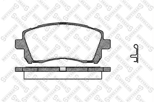 666 002B-SX STELLOX 666 002B-SX колодки дисковые п.! с антискр. пл.\ Subaru Forester/Impreza 98>/Legacy 96>/Ou