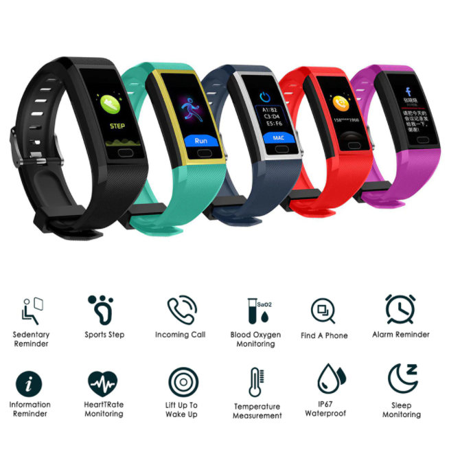 Умный фитнес - браслет smart braclet  (копия 118 plus)  с измерением давления