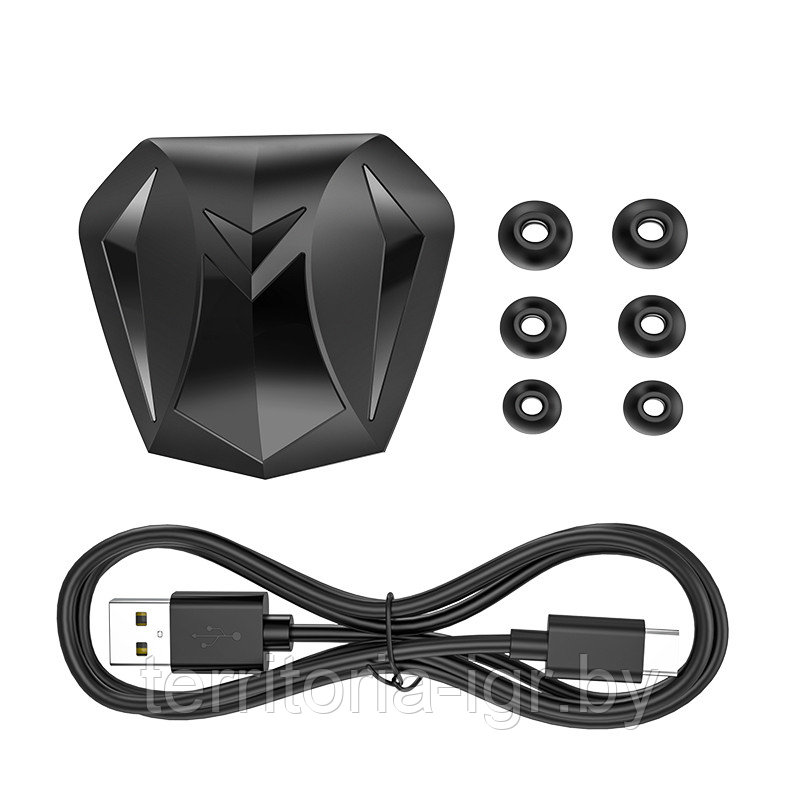 Беспроводная Bluetooth-гарнитура BE53 TWS (Игровые) черный Borofone - фото 6 - id-p172975604