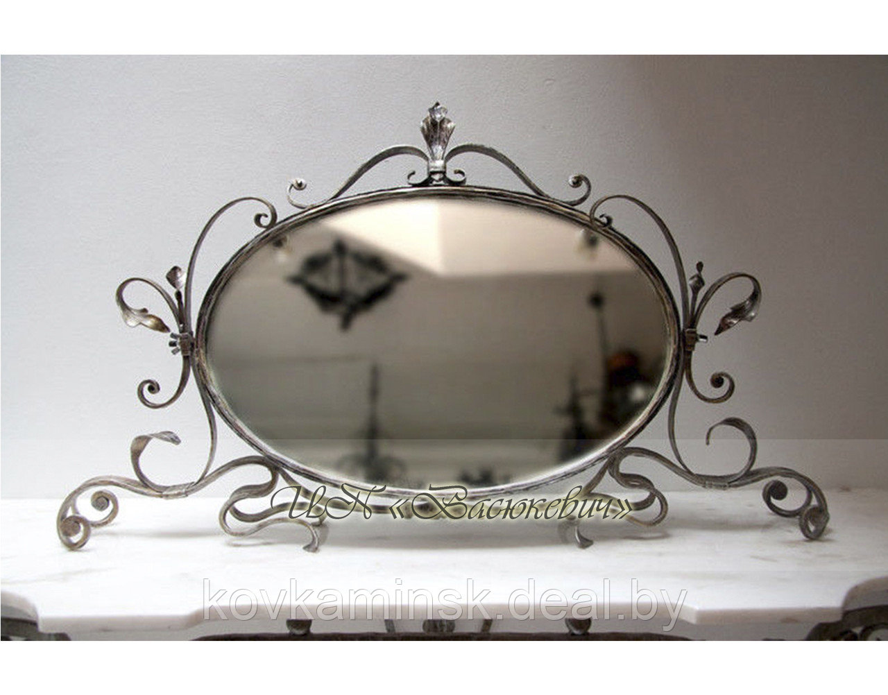Зеркало кованое овальное "Софья" в спальню - фото 1 - id-p52027997