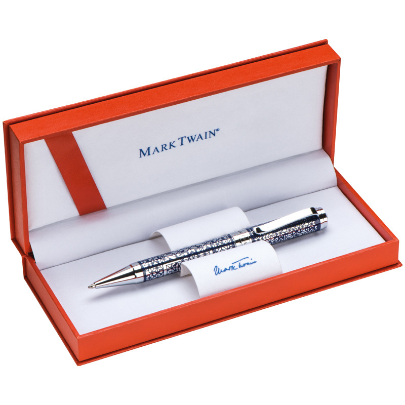 Шариковая ручка Mark Twain с элегантной отделкой и кристаллом.