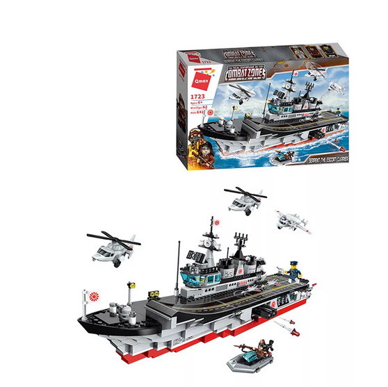 Детский конструктор Военный корабль Авианосец серия армия военная техника аналог лего Lego 1723 - фото 2 - id-p172980649