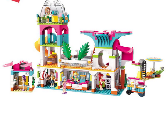 Детский конструктор Friends авквапарк курорт подружки френдс Cherry, для девочек серия сити аналог Lego 2022 - фото 3 - id-p172980704
