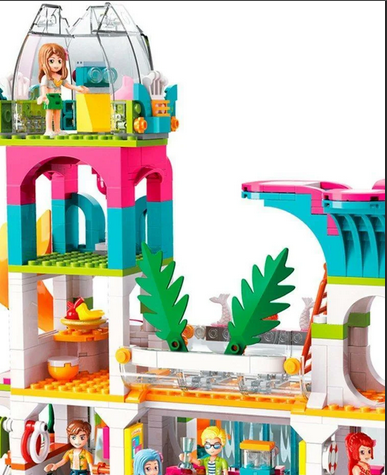 Детский конструктор Friends авквапарк курорт подружки френдс Cherry, для девочек серия сити аналог Lego 2022 - фото 5 - id-p172980704