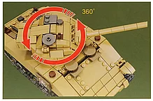 KY82042 Конструктор Kazi "Танк M4 Шерман" (M4 Sherman Medium Tank) со светом, 593 детали, фото 2