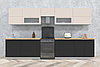 Кухня Мила Матте 3,6Б (много цветов и комбинаций и размеров) фабрика Интерлиния, фото 5