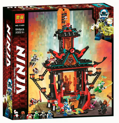 Детский конструктор Ninjago Ниндзяго 11489 императорский храм безумия аналог лего ниндзя го муви монастырь - фото 4 - id-p172994638