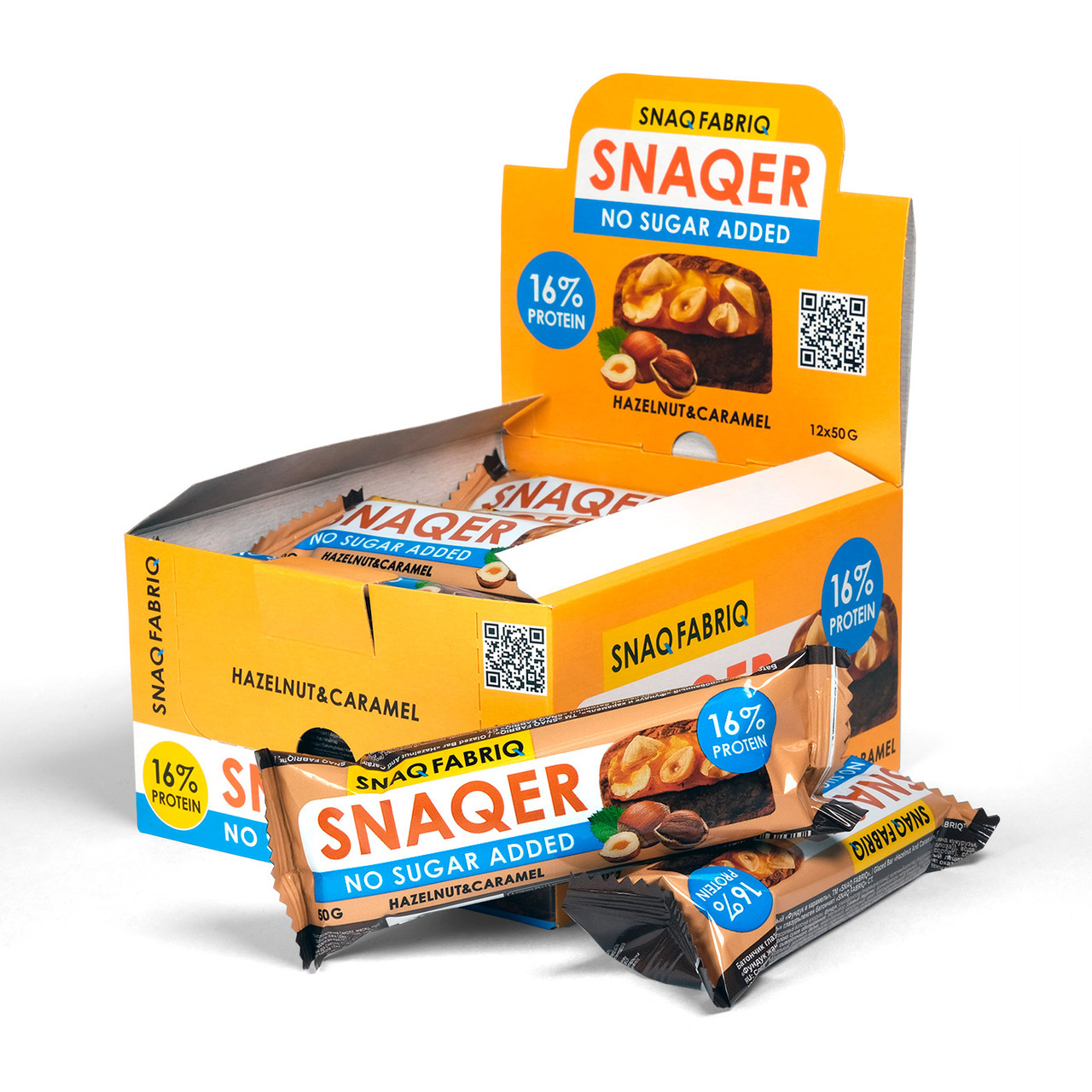 Батончик в шоколаде "SNAQER" - SNAQER - Фундук и карамель