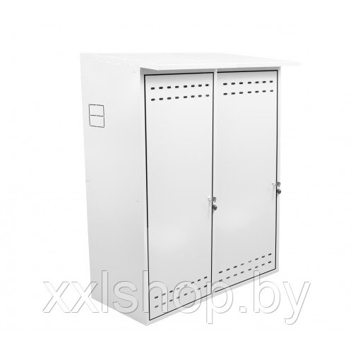 Шкаф для двух газовых баллонов ComfortProm (белый) - фото 1 - id-p173002449