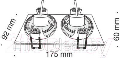 Точечный светильник Maytoni Atom DL024-2-02B - фото 4 - id-p172996717