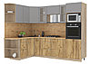 Угловая кухня Мила стандарт 1,68х2,6 ВТ  много цветов и комбинаций- фабрика Интерлиния, фото 3