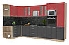 Угловая кухня Мила стандарт 1,68х3,4 ВТ  много цветов и комбинаций- фабрика Интерлиния, фото 2
