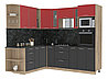 Угловая кухня Мила стандарт 1,88х2,4 ВТ  много цветов и комбинаций- фабрика Интерлиния, фото 2