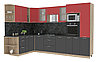 Угловая кухня Мила стандарт 1,88х3,2 ВТ  много цветов и комбинаций- фабрика Интерлиния, фото 3
