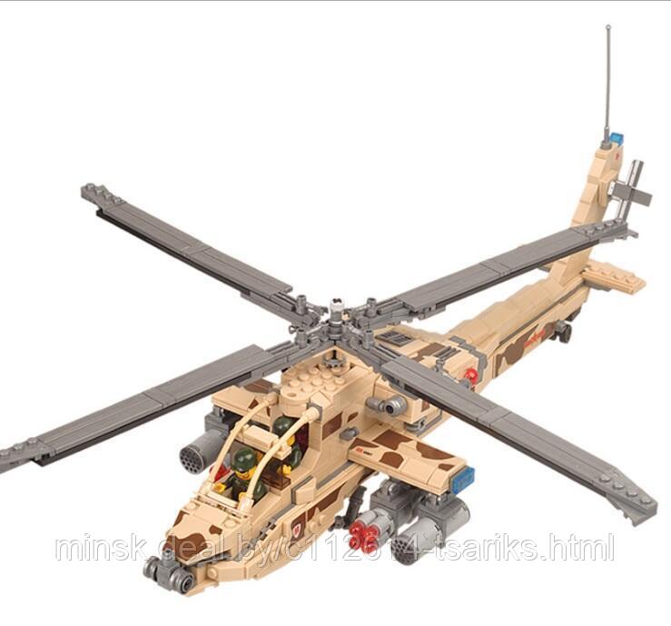 Конструктор KAZI KY84020 Ударный вертолёт Apache AH-64 - фото 4 - id-p115630694