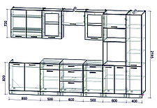 Кухня Мила Глосс 3,4ВТ (возможны размеры от 2,1 до 3,0 м.) много цветов и комбинаций! фабрика Интерлиния, фото 2