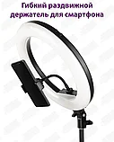 Кольцевая лампа 33 см RGB LED + штатив 220 см + держатель телефона, фото 5
