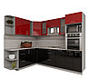 Угловая кухня Мила Глосс 1,88х2,8ВТ много цветов и комбинаций фабрика Интерлиния, фото 4