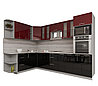 Угловая кухня Мила Глосс 1,88х3,0ВТ много цветов и комбинаций фабрика Интерлиния, фото 2