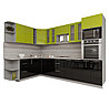 Угловая кухня Мила Глосс 1,88х3,0ВТ много цветов и комбинаций фабрика Интерлиния, фото 5