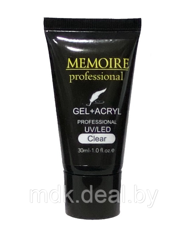 Гель+акрил Memoire Professional 30 мл. Clear (прозрачный)