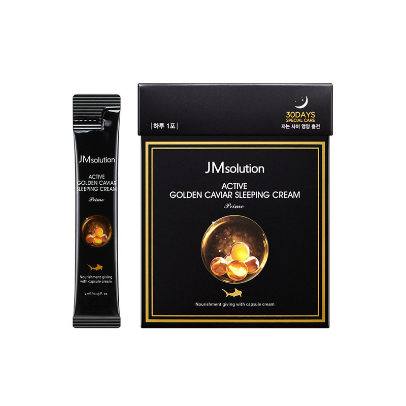 Ночной крем с экстрактом икрыJM SOLUTION Active Gold Caviar sleeping Cream 4 мл