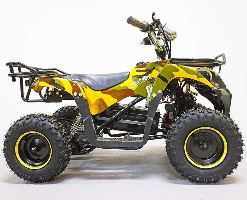 Квадроцикл GreenCamel Гоби K40 (36V 800W R6 Цепь) быстросъемный, армейский желтый - фото 4 - id-p173050761