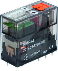 Реле RMP84-2012-25-5230-WT, 2CO, 8A(250VAC), 230VAC, мех. инд., тест- кнопка, IP40 - фото 1 - id-p170414310