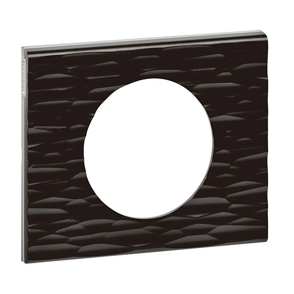 Рамка 1-ая (одинарная), цвет corian черный рельефный, LEGRAND CELIANE - фото 1 - id-p150674470