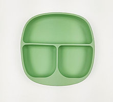 Тарелка секц pastel green