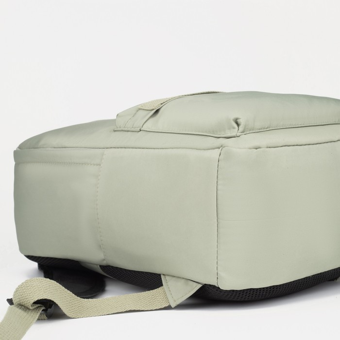 Рюкзак, отдел на молнии, наружный карман, сумочка, цвет зелёный - фото 4 - id-p173052504